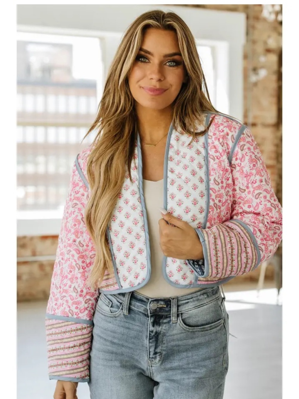 Boutique floral jacket nwt